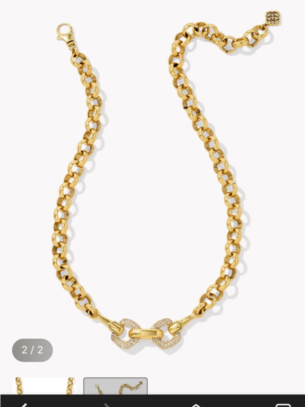 Kendra Scott beau vintage Pave necklace - Women Jewelry